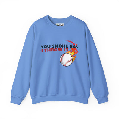 SMOKE GAS, THROW IT - Unisex Heavy Blend™ Crewneck Sweatshirt