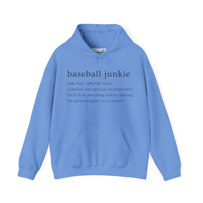 BASEBALL JUNKIE (definition hoodie- light colors)