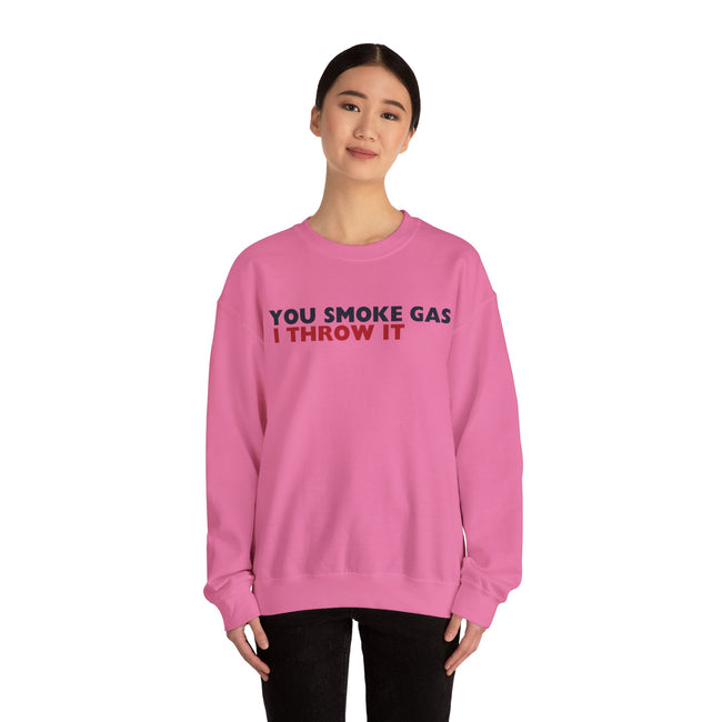 SMOKE GAS (Plain) - Unisex Heavy Blend™ Crewneck Sweatshirt