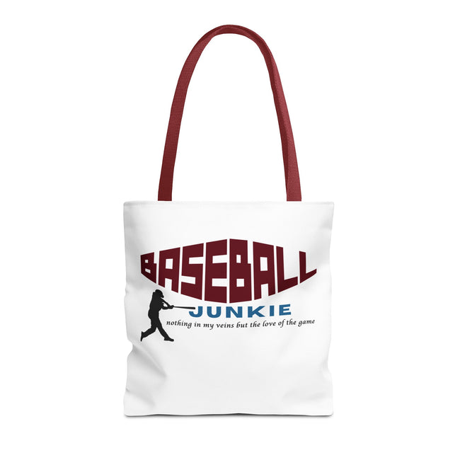 BASEBALL JUNKIE - Tote Bag (White)