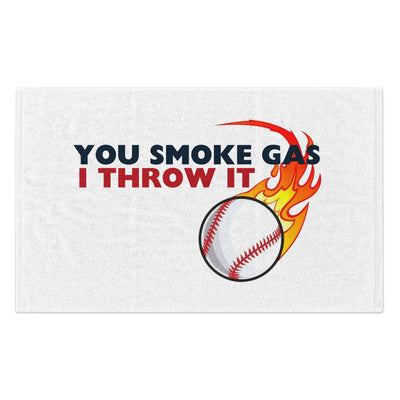 SMOKE GAS, THROW IT - Rally Towel (White)