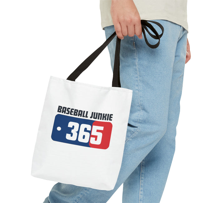 BASEBALL JUNKIE 365 - Tote Bag (White)