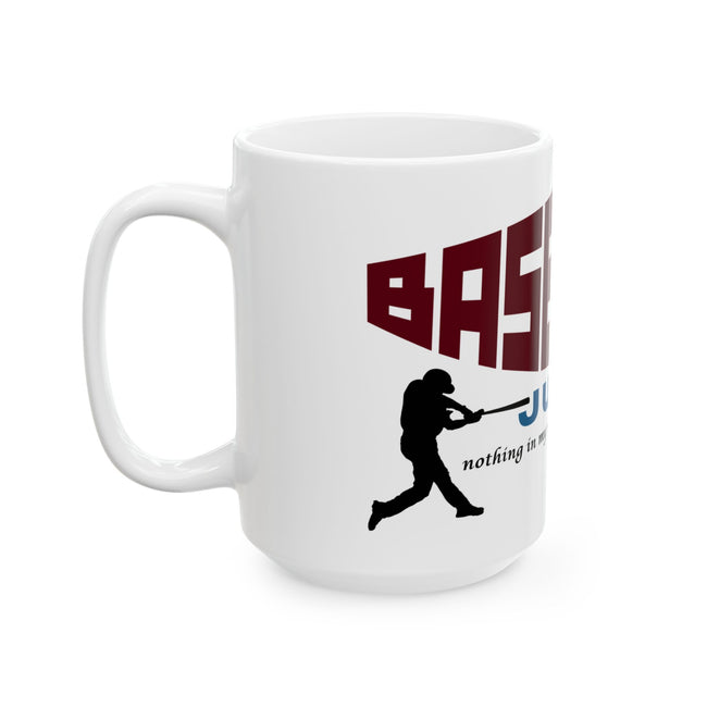 BASEBALL JUNKIE - Ceramic Mug (White)