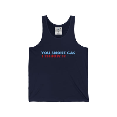 SMOKE GAS (Plain) - Unisex Jersey Tank
