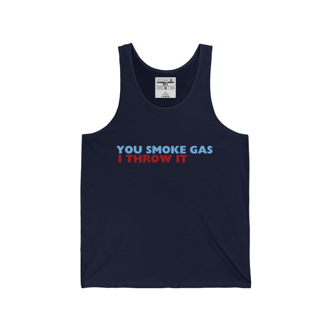 SMOKE GAS (Plain) - Unisex Jersey Tank