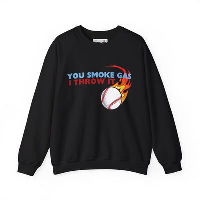SMOKE GAS, THROW IT - Unisex Heavy Blend™ Crewneck Sweatshirt