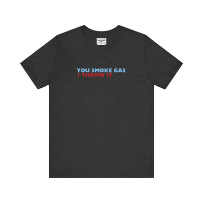SMOKE GAS (Simple Design) - Unisex Jersey Short Sleeve Tee