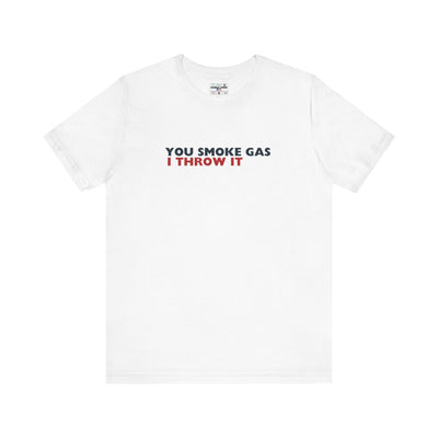 SMOKE GAS (Simple Design) - Unisex Jersey Short Sleeve Tee