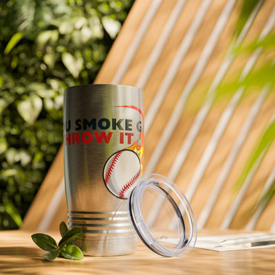 SMOKE GAS, THROW IT - Ringneck Tumbler, 20oz