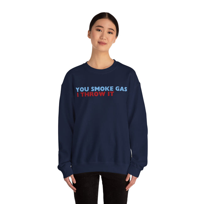 SMOKE GAS (Plain) - Unisex Heavy Blend™ Crewneck Sweatshirt