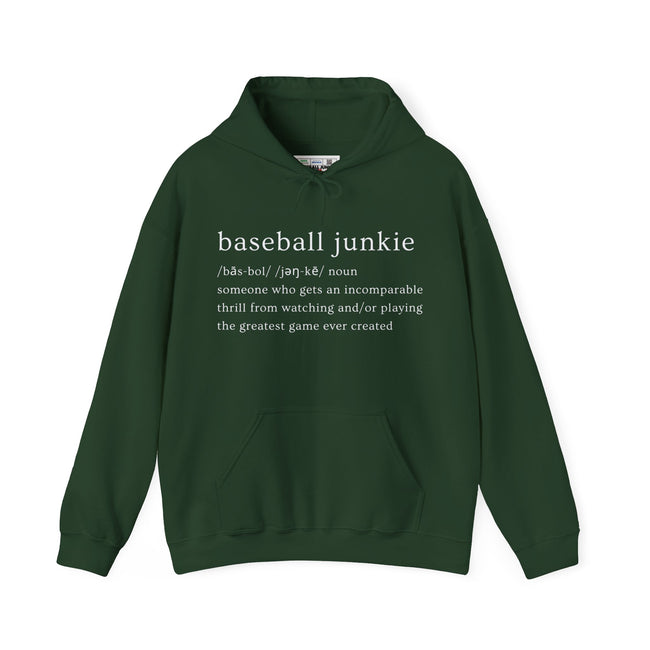 BASEBALL JUNKIE (definition hoodie-dark colors)