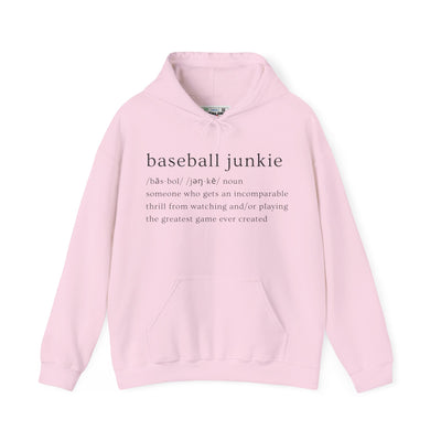 BASEBALL JUNKIE (definition hoodie- light colors)