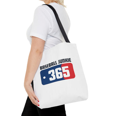BASEBALL JUNKIE 365 - Tote Bag (White)