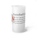 Baseball Junkie 365 Frosted Glass Beer Mug