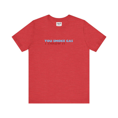 SMOKE GAS (Simple Design) - Unisex Jersey Short Sleeve Tee