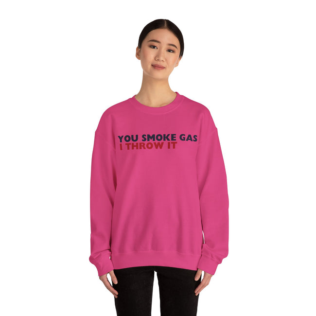 SMOKE GAS (Plain) - Unisex Heavy Blend™ Crewneck Sweatshirt