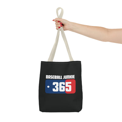 BASEBALL JUNKIE 365 - Tote Bag (Black)