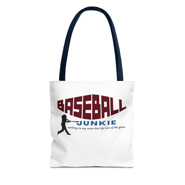 BASEBALL JUNKIE - Tote Bag (White)