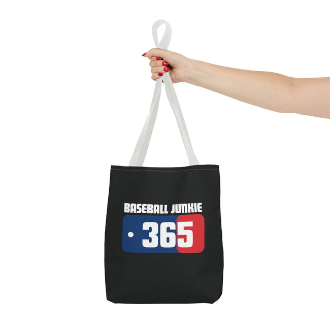 BASEBALL JUNKIE 365 - Tote Bag (Black)
