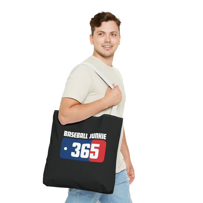 BASEBALL JUNKIE 365 - Tote Bag (Black)