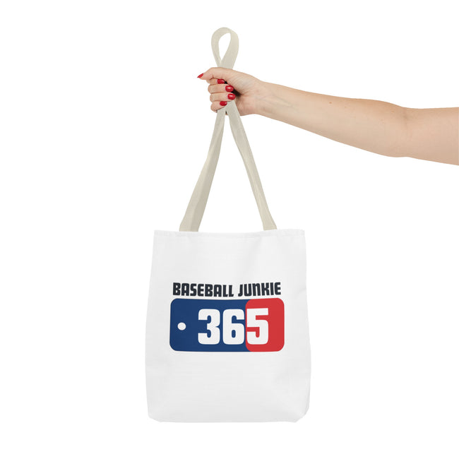 BASEBALL JUNKIE 365 - Tote Bag (White)