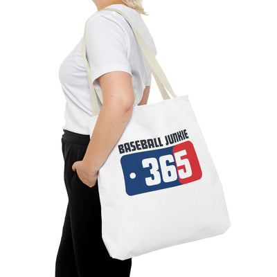 BASEBALL JUNKIE 365 - Tote Bag (White)