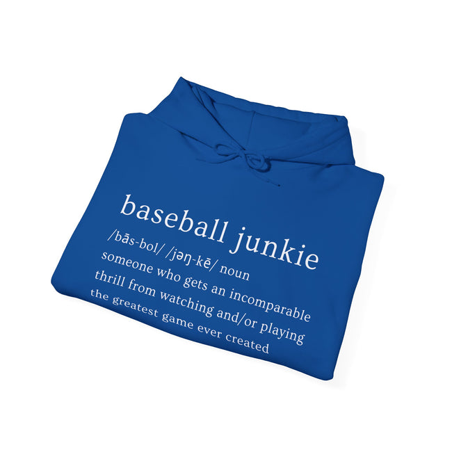 BASEBALL JUNKIE (definition hoodie-dark colors)