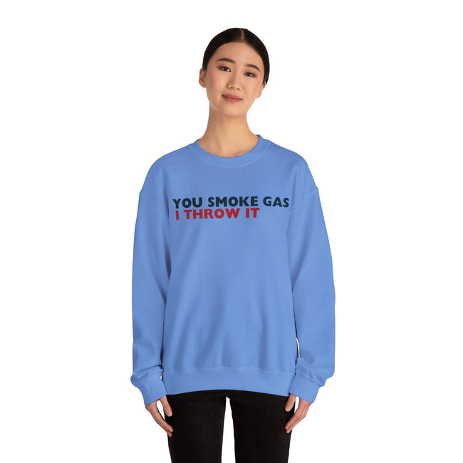 SMOKE GAS (Plain) - Unisex Heavy Blend™ Crewneck Sweatshirt