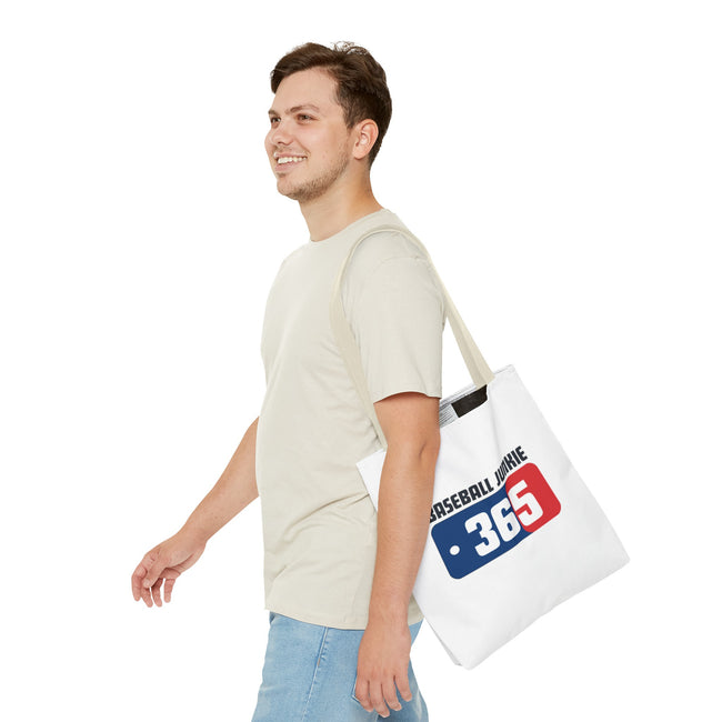 BASEBALL JUNKIE 365 - Tote Bag (White)