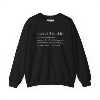 BASEBALL JUNKIE (Definition) - Unisex Heavy Blend™ Crewneck Sweatshirt