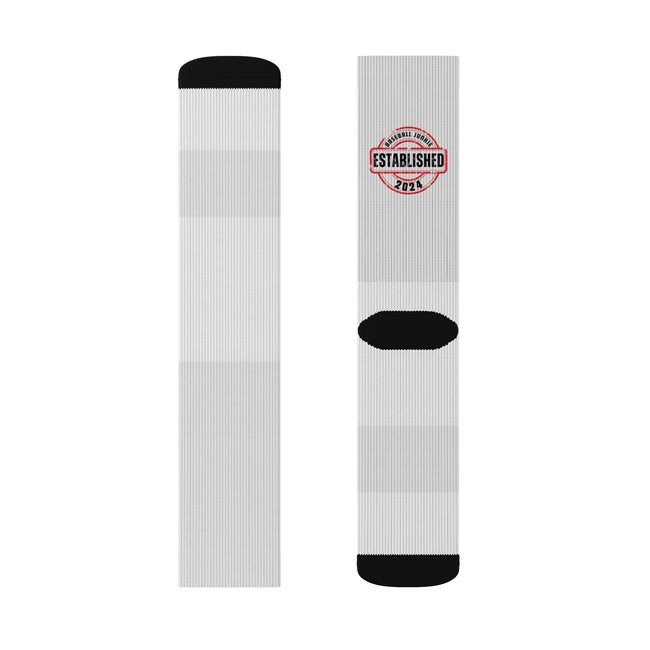 Baseball Junkie Established 2024 Socks