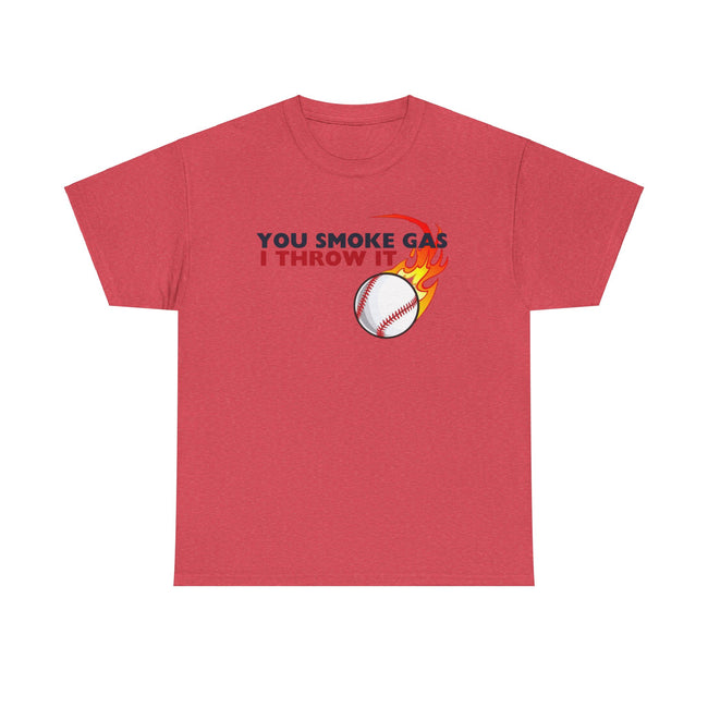 SMOKE GAS, THROW IT - Unisex Heavy Cotton Tee