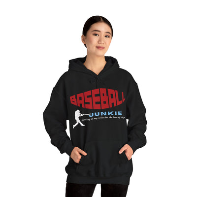 BASEBALL JUNKIE - Unisex Heavy Blend™ Hooded Sweatshirt