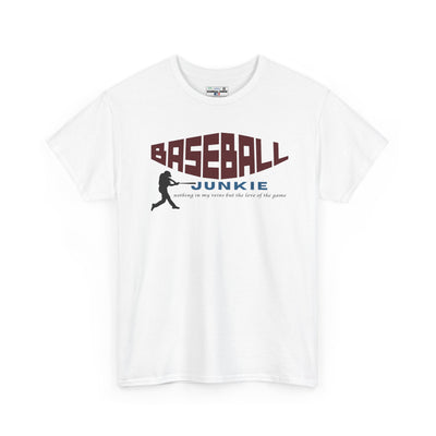 BASEBALL JUNKIE - Unisex Heavy Cotton Tee