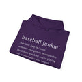 BASEBALL JUNKIE (definition hoodie-dark colors)