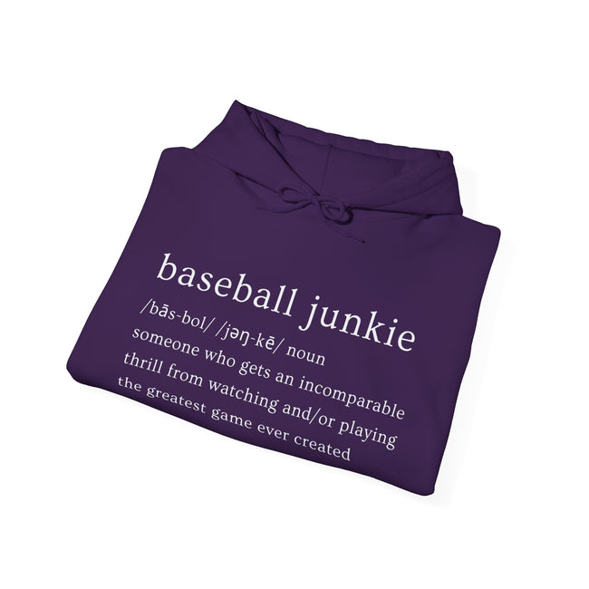 BASEBALL JUNKIE (definition hoodie-dark colors)