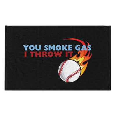 SMOKE GAS, THROW IT - Rally Towel (Black)