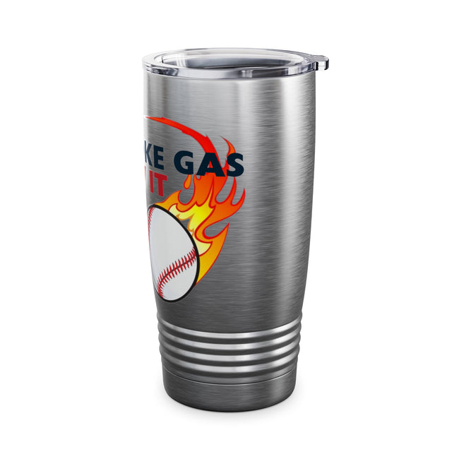 SMOKE GAS, THROW IT - Ringneck Tumbler, 20oz
