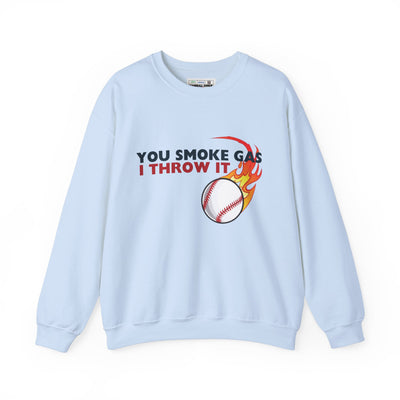 SMOKE GAS, THROW IT - Unisex Heavy Blend™ Crewneck Sweatshirt