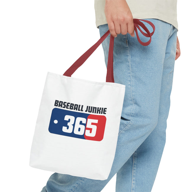 BASEBALL JUNKIE 365 - Tote Bag (White)