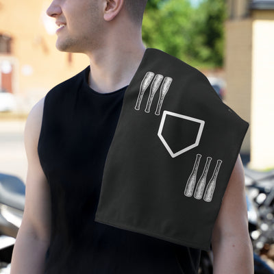 3 UP, 3 DOWN - Rally Towel (Black)