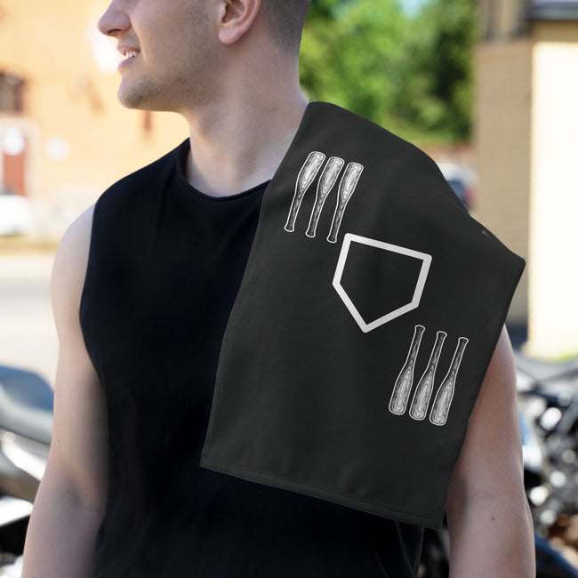 3 UP, 3 DOWN - Rally Towel (Black)