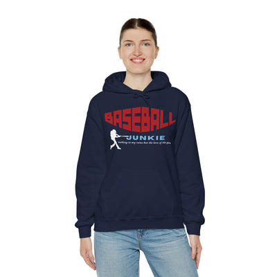 BASEBALL JUNKIE - Unisex Heavy Blend™ Hooded Sweatshirt