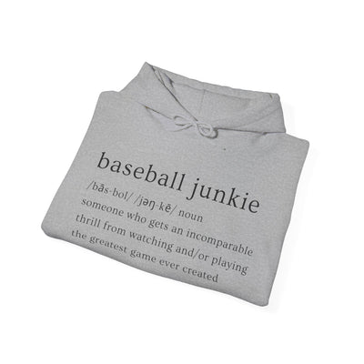 BASEBALL JUNKIE (definition hoodie- light colors)
