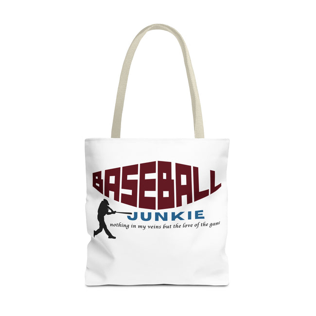 BASEBALL JUNKIE - Tote Bag (White)