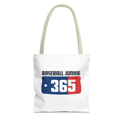 BASEBALL JUNKIE 365 - Tote Bag (White)
