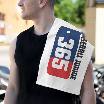 BASEBALL JUNKIE 365 - Rally Towel (White)