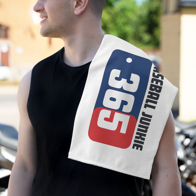 BASEBALL JUNKIE 365 - Rally Towel (White)